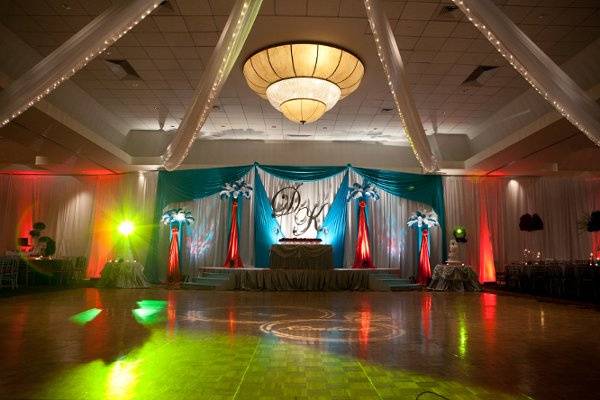 Wedding reception area