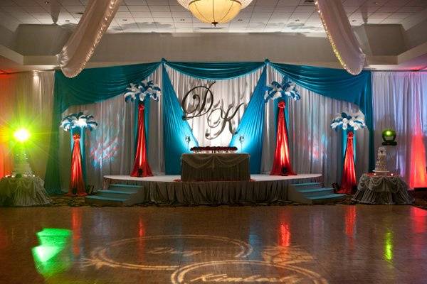 Wedding reception area