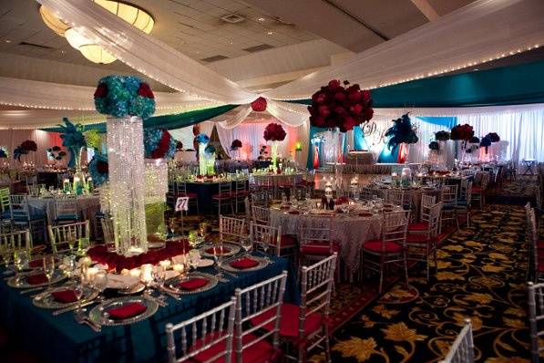 Wedding reception area