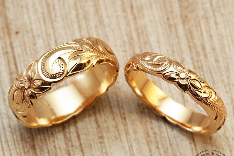 Wedding ring with embellishments