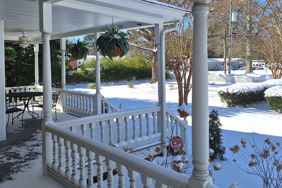 Front Porch view Winter