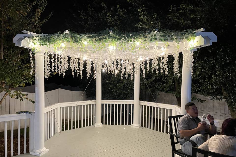 Pergola with lights