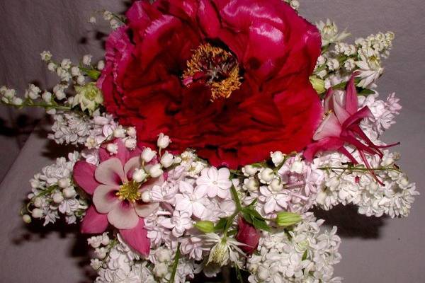 Tree peony bridal bouquet.