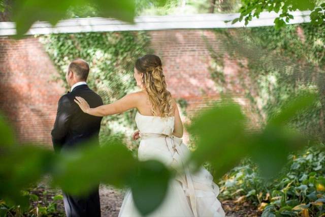The bride and groom