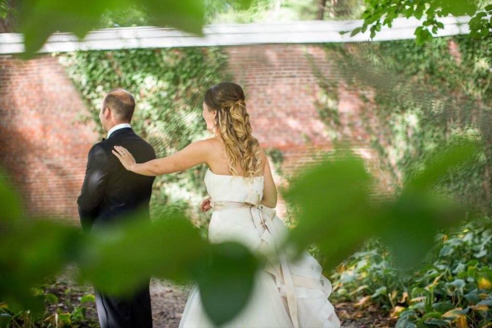 The bride and groom