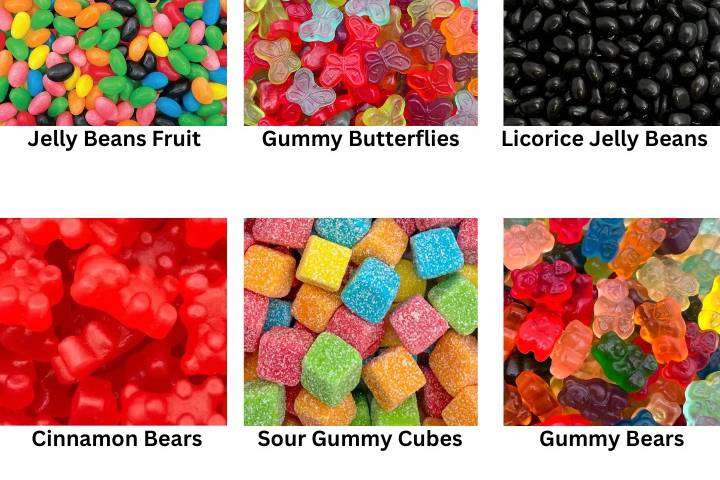 Candies for Clear Box Favors