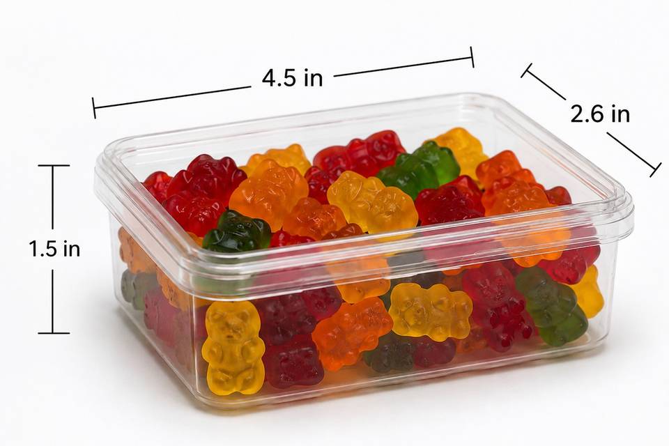 Candy Favor Dimensions