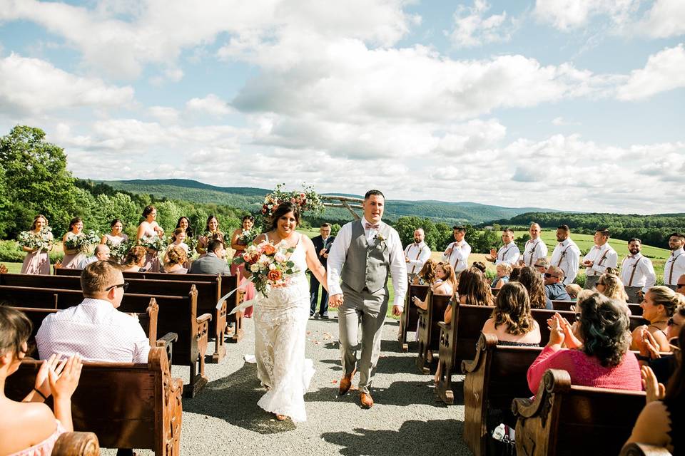 Sunny wedding day