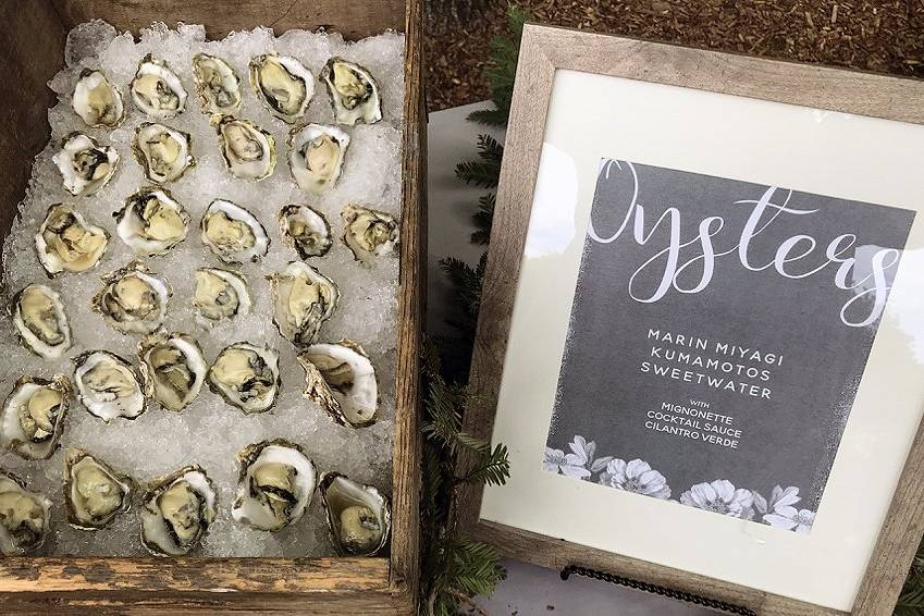 Oysters on Ice Appetizers