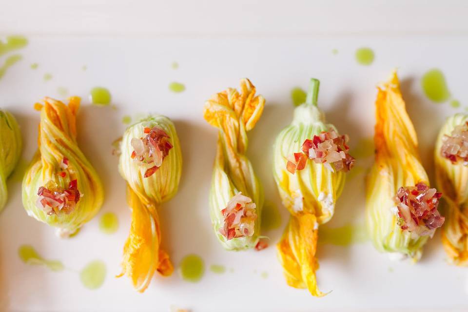 Stuffed Squash Blossoms