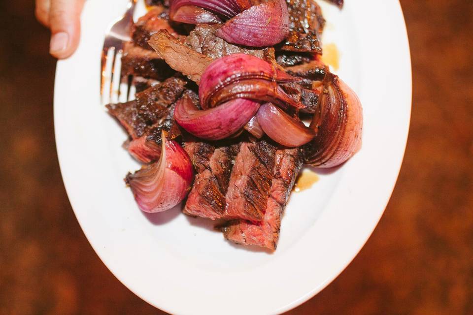 Steak w/Balsamic Onions