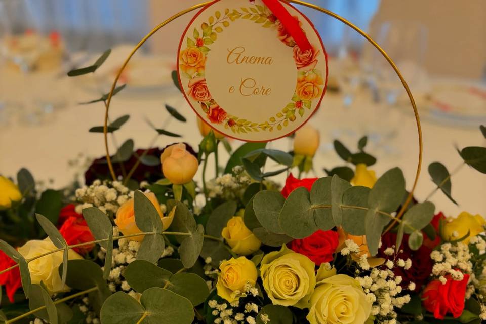 Colorful centrepiece