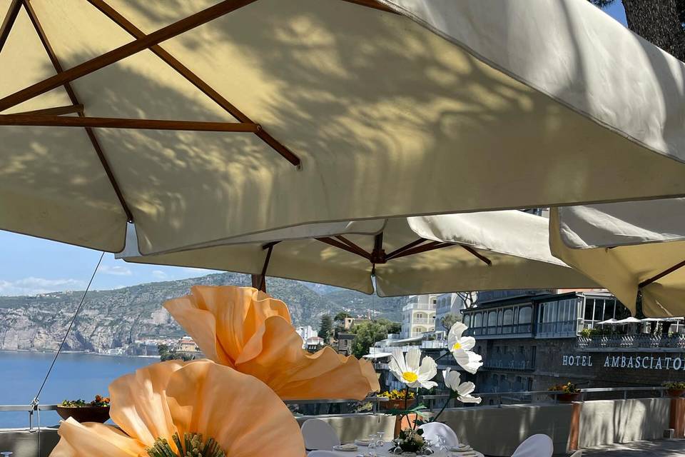 Centerpiece with a view