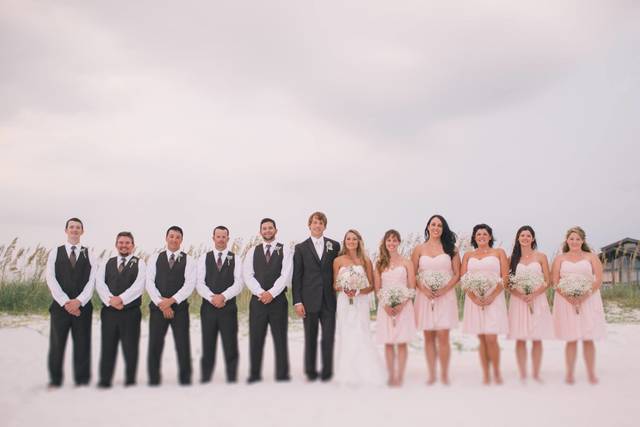 Couple and Bridal Pary