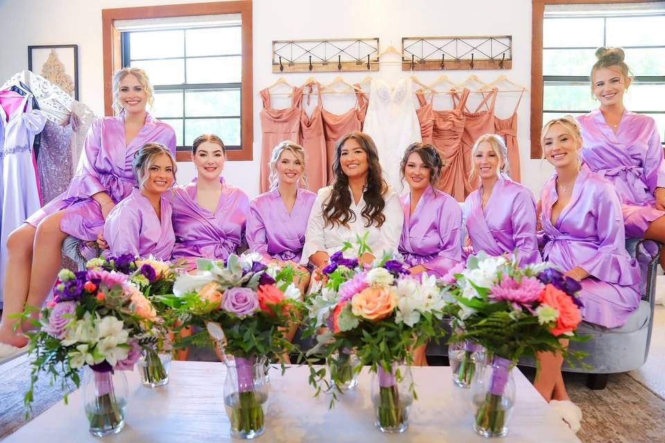 Bridal party flowers