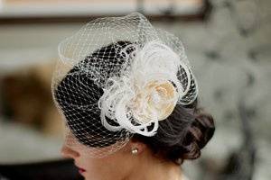 The Custom Angle is an amazing veil. It is $170.55 which includes the veil and custom fascinator. You get to pick from the many accessories in our accessory room, you then get to create a fascinator mix that will accent your Angle French netting veil giving you a One-Of-A-Kind piece reflecting your personal style and theme.