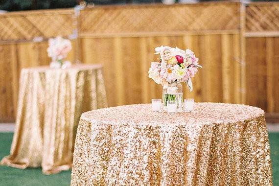 Gold cocktail tables