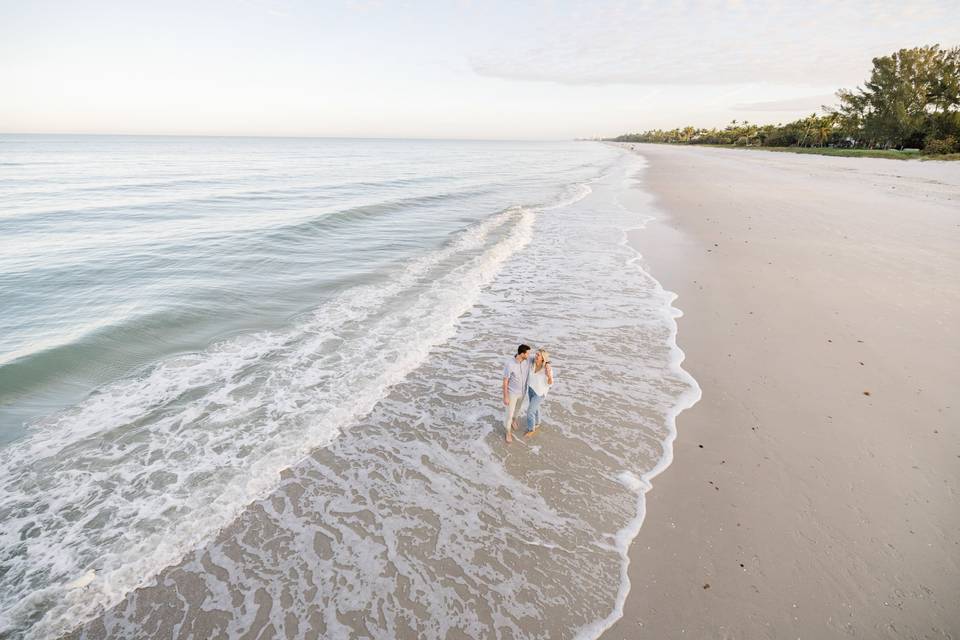 Naples Beach Engagement