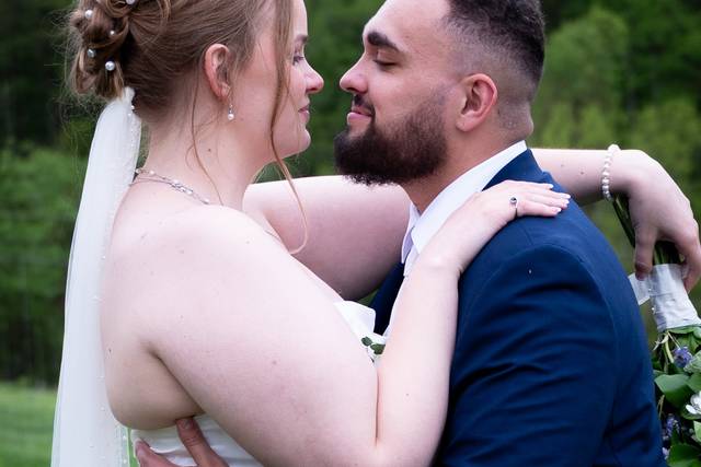 Intimate moment in the forest