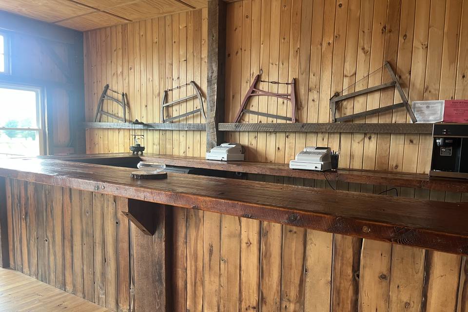 Bar in barn