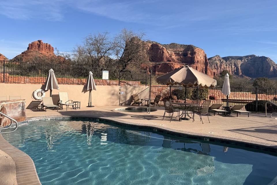 Our pool is open all year!
