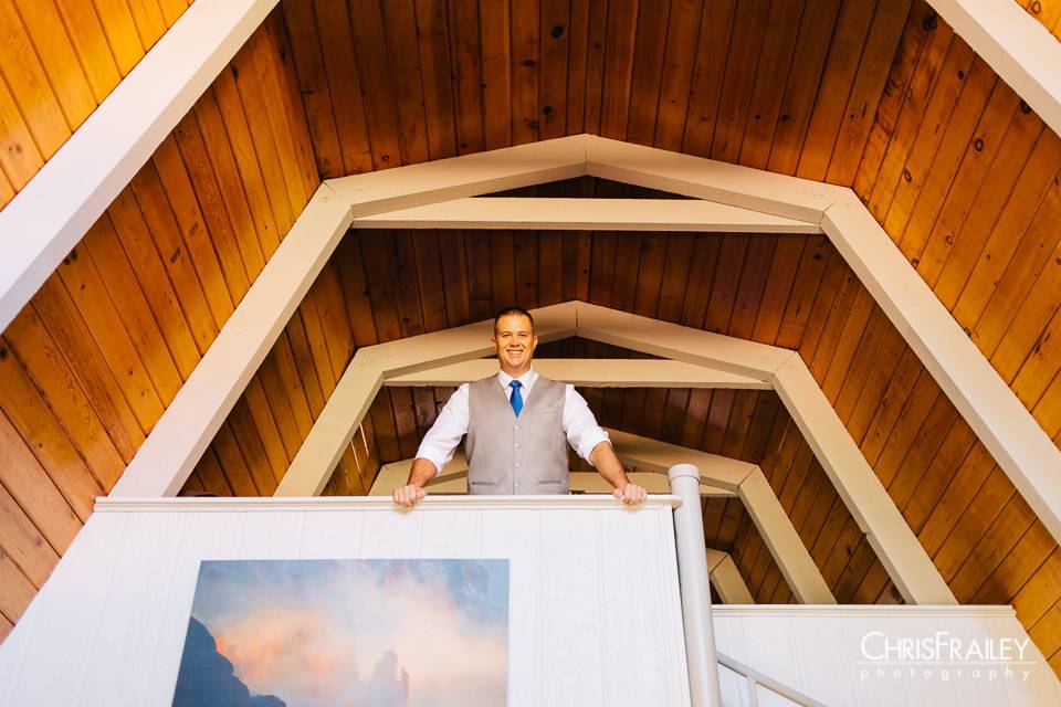 In addition to providing some pretty cool photo ops, our Chalets and Studios will be the perfect place to host your wedding party and some, or all, of your wedding guests.