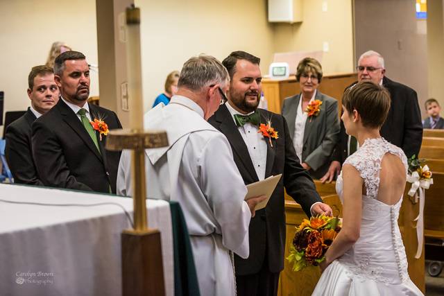 Sacred Heart Catholic wedding