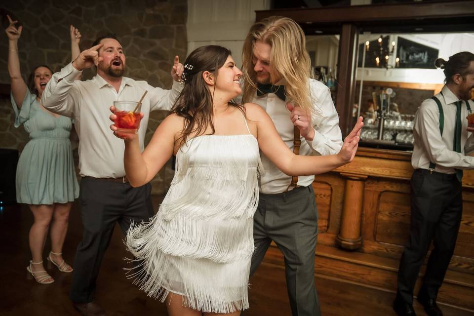 Dancing in the bar