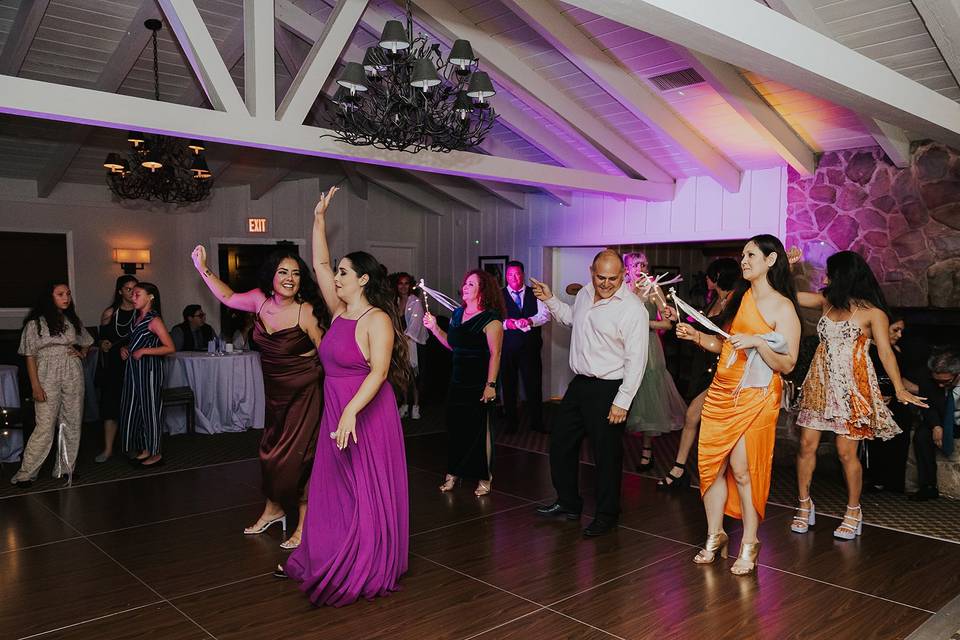 Dancefloor in our larger room