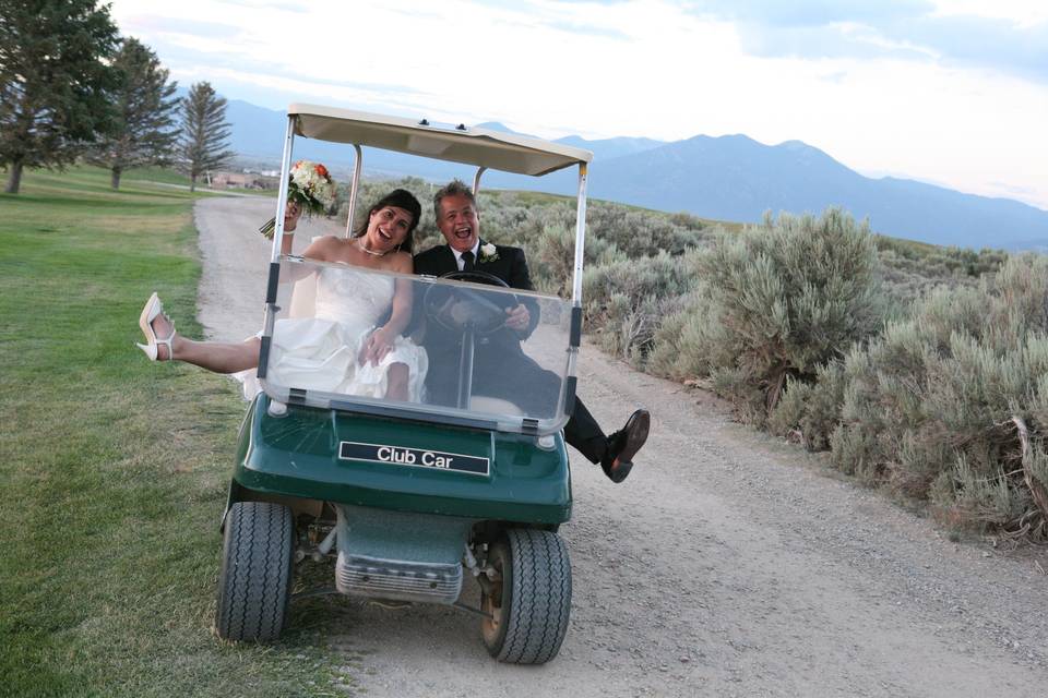 Wedding fun: Taos Country Club