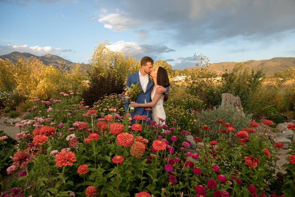 Micro Wedding in Taos Garden