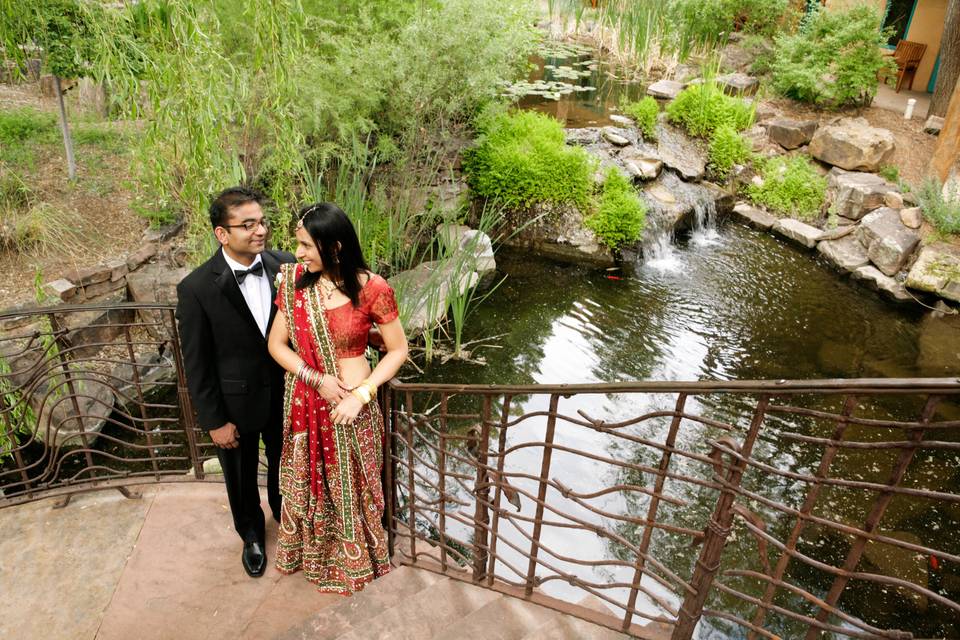 Spring wedding w Indian couple