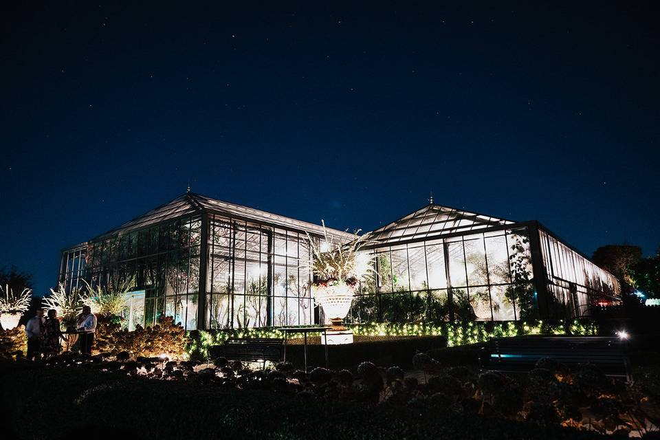Conservatory at night