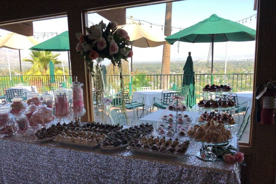 Candy station with a view