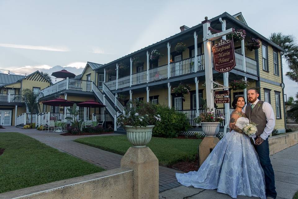 A waterfront bed and breakfast