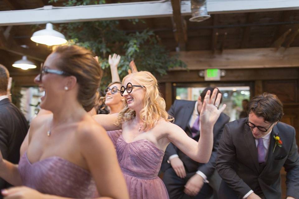 Wedding party entrance