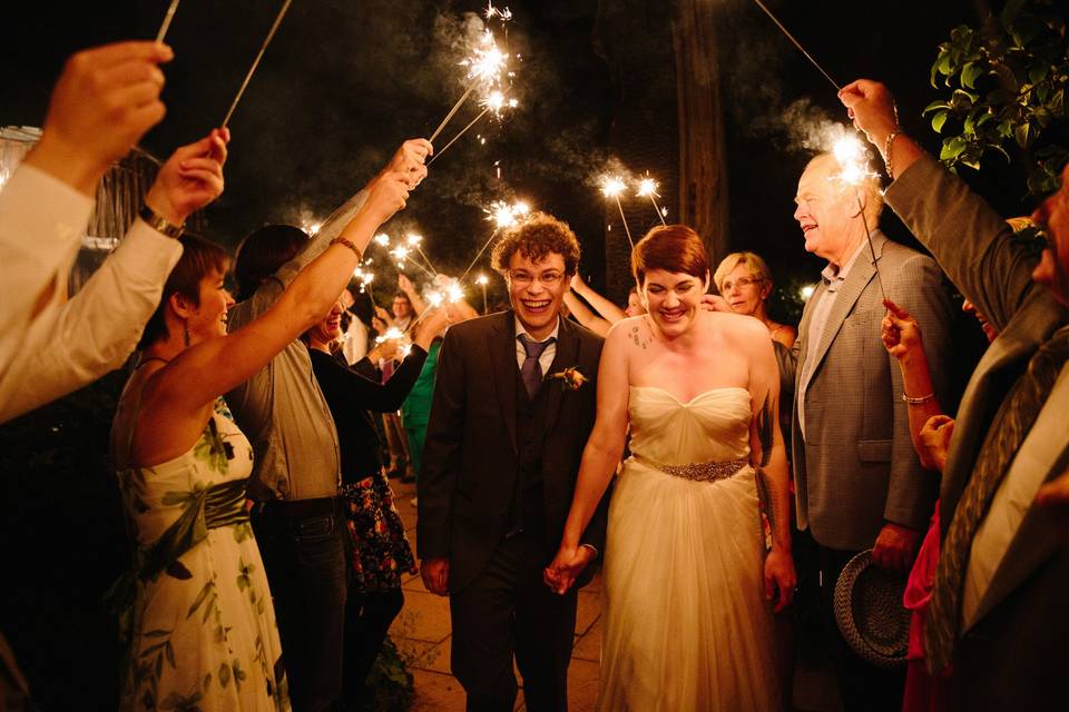 K & K's wedding, Fireseed Gardens, August 2016. Photo by Clare Ganey Photography