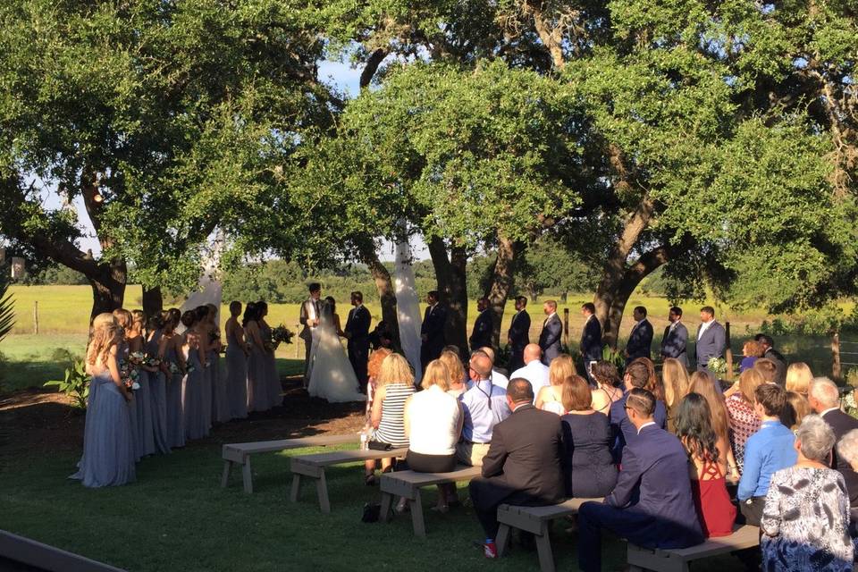 Outdoor ceremony