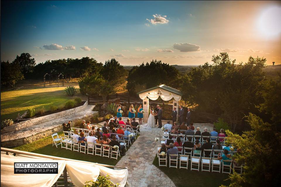 Terrace club wedding