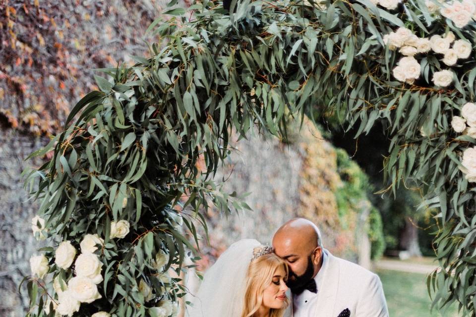 Tuscan castle wedding