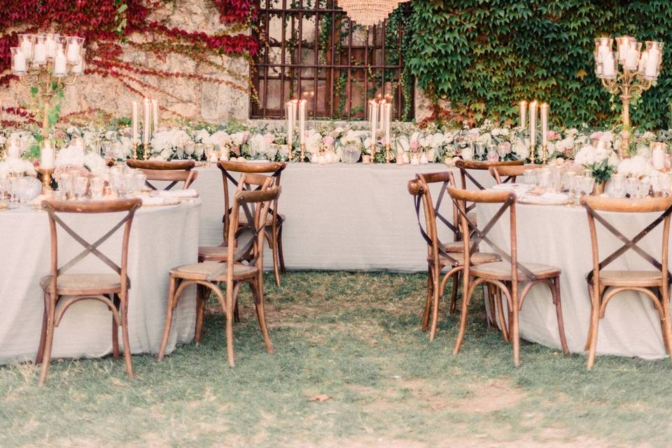 Tuscan castle wedding