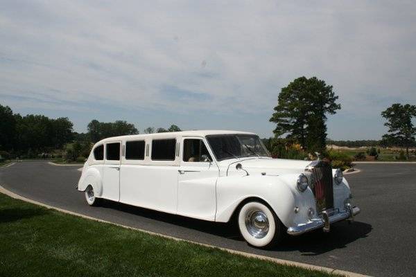 This is our fully restored Silk White 1954 Rolls-Royce-Princess