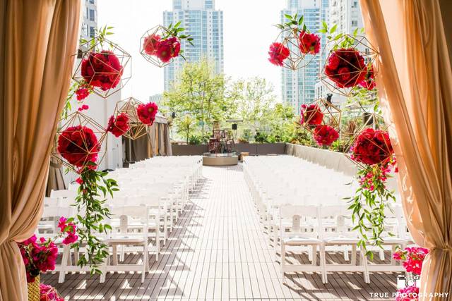 A ceremony on our Rooftop Deck overlooking downtown San Diego