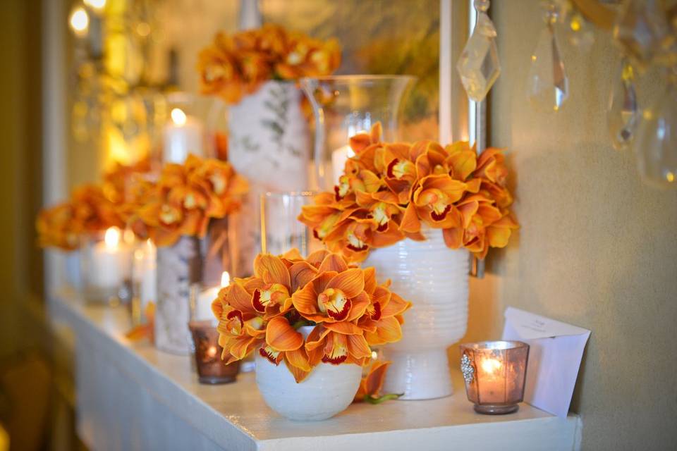 Decor accents from the floral and decor design team at Pebble Beach Resorts