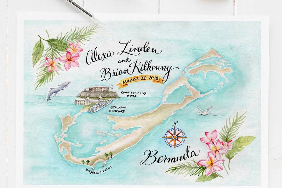 Watercolor Map