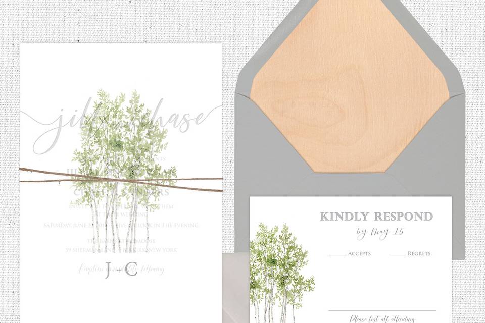 Vellum Overlay Invitation