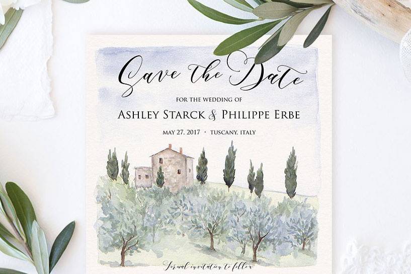 Tuscany Save the Dates