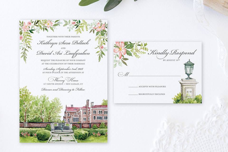 Waveny House Invitation