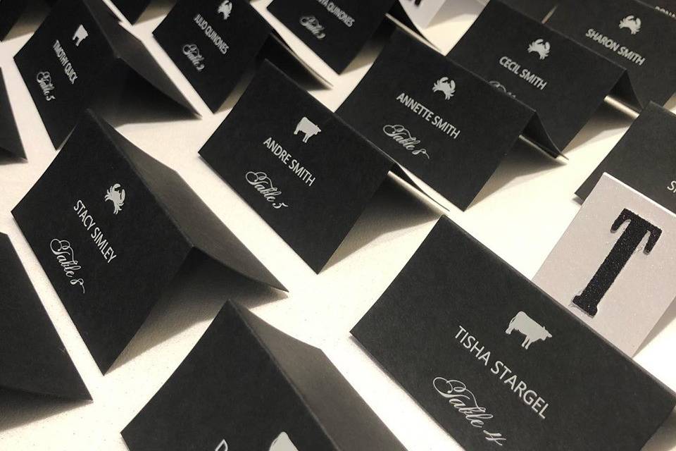 Escort cards