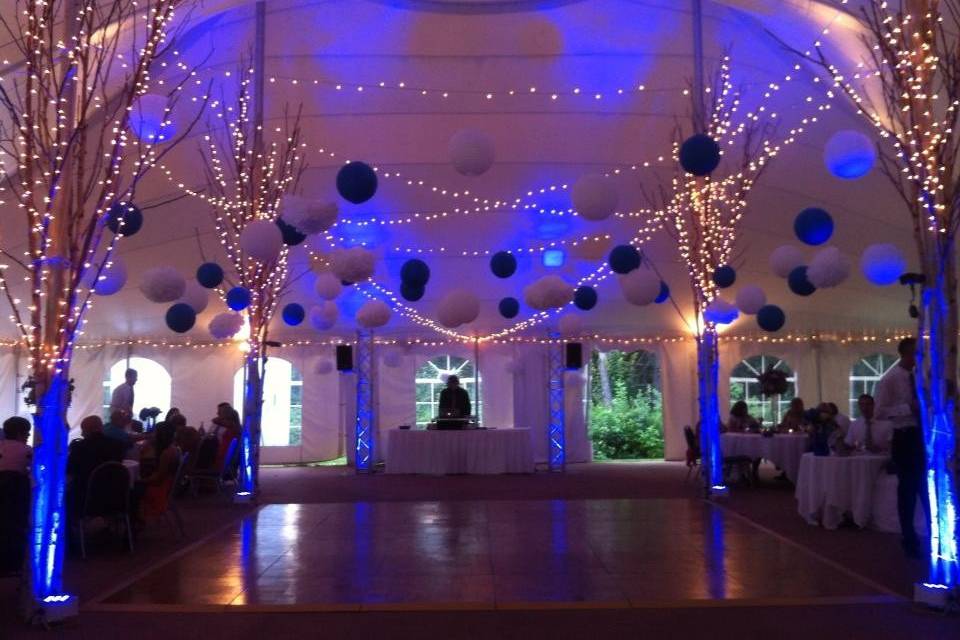 Wedding ballroom area